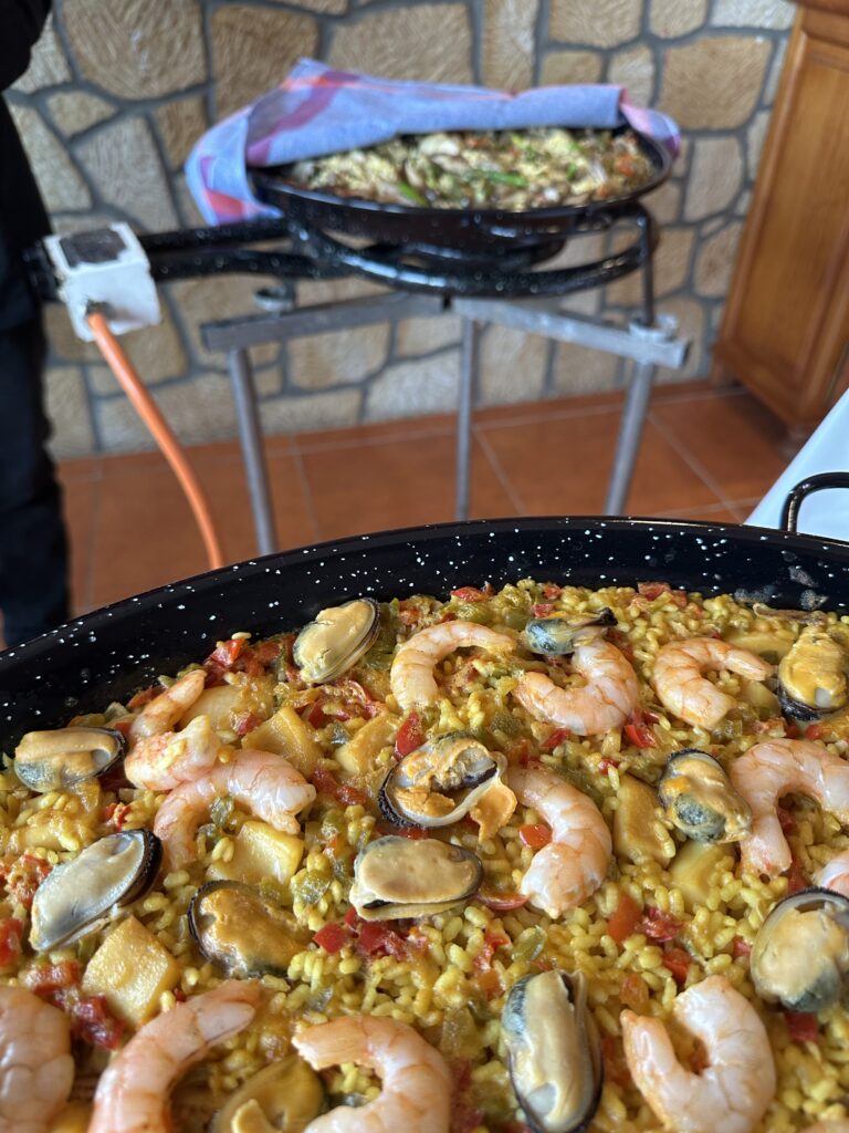 Arroz del señorito de un Show Cooking para eventos privados en Gijón de Del Llar